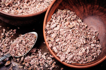 Grinded rhizomes of iris