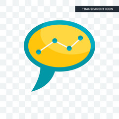Analytics vector icon isolated on transparent background, Analytics logo design