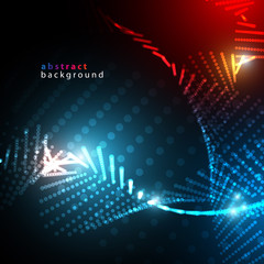 świetliste kropki tło wektor © Rzoog