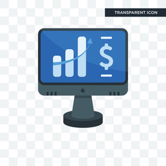 Analytics vector icon isolated on transparent background, Analytics logo design