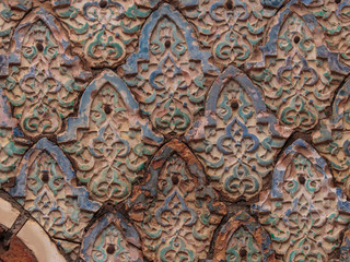 Old Islamic stonework tiles