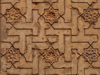 Islamic bas-relief on the wall