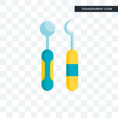 Dentist vector icon isolated on transparent background, Dentist logo design