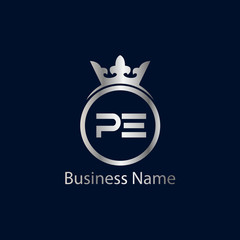 Obraz premium Initial Letter PE Logo Template Design
