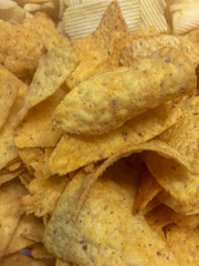 Crispy golden nachos