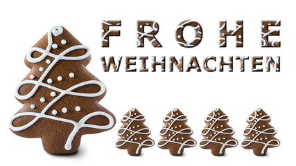 Frohe Weihnachten Lebkuchen
