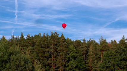 Die Ballonfahrt hat begonnen