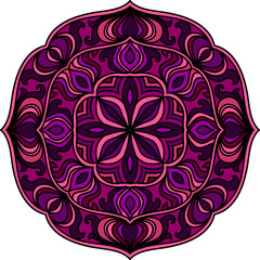 Abstract colorful mandala pattern. Vector design element.