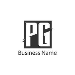 Initial Letter PG Logo Template Design