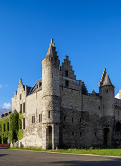 Fototapeta na wymiar Het Steen Castle, Antwerp, Belgium