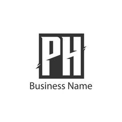 Initial Letter PH Logo Template Design