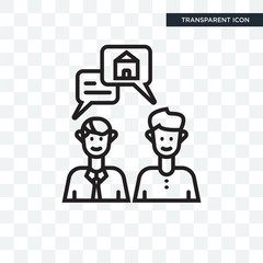 Chat vector icon isolated on transparent background, Chat logo design