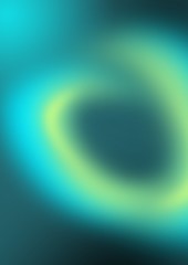 Smoke aurora - polar lights in blue color - mystery space 