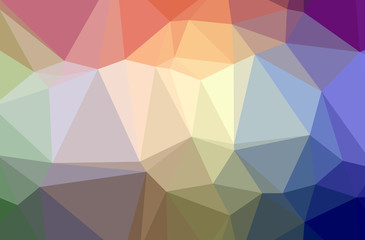 Obraz premium Illustration of blue abstract polygon modern multicolor background.