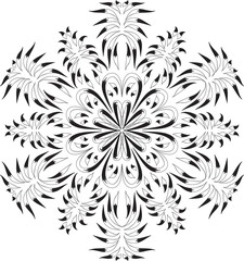 Abstract ornate element. Decorative ornament. 