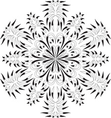 Abstract ornate element. Decorative ornament. 
