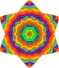 Abstract ornate element. Decorative ornament in circle. Inspirational quote 