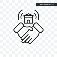 Deal vector icon isolated on transparent background, Deal logo design