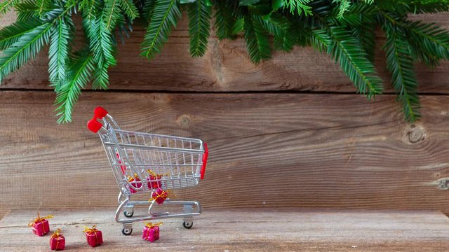 stop motion with a shopping cart