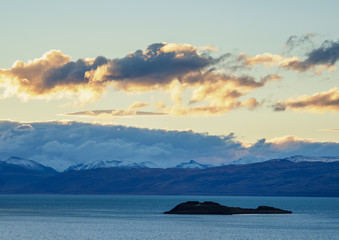 Sunset over Lake Argentino, El Calafate, Santa Cruz Province, Patagonia, Argentina