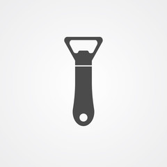Bottle opener vector icon sign symbol