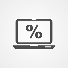 Discount vector icon sign symbol