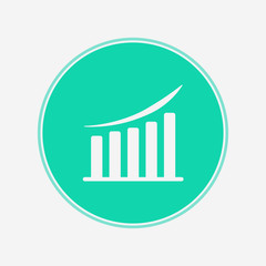 Graph vector icon sign symbol