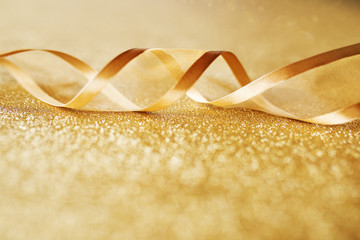 Golden background with festive loop