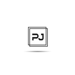 Initial Letter PJ Logo Template Design