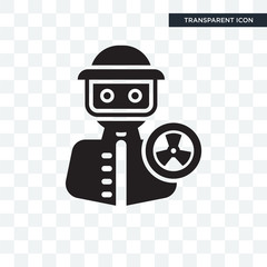 Hazmat vector icon isolated on transparent background, Hazmat logo design