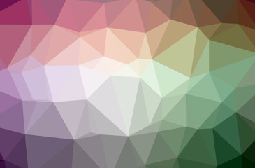 Illustration of green poligon beautiful multicolor background.