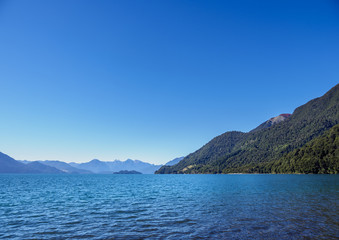 Fototapeta na wymiar Todos los Santos Lake, Petrohue, Llanquihue Province, Los Lagos Region, Chile