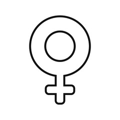 female gender symbol pictogram icon