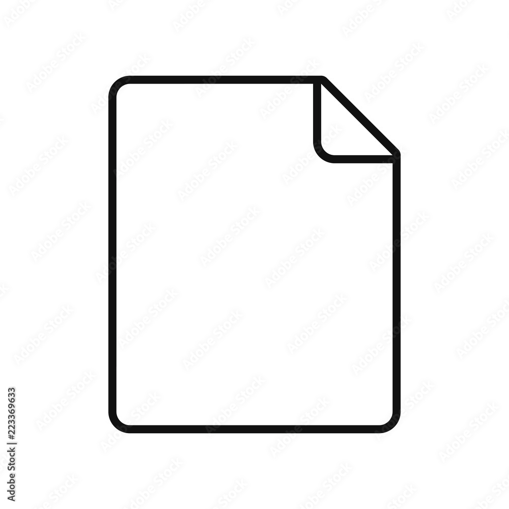 Poster paper sheet empty template image