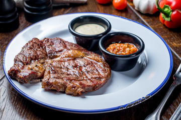 juicy Ribeye steak