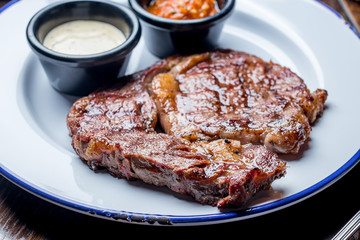 juicy Ribeye steak