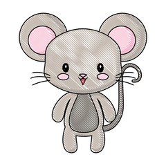 cute mouse animal baby drawing