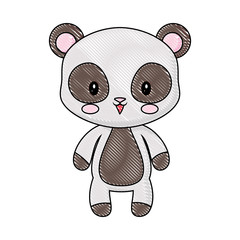 cute panda animal baby drawing