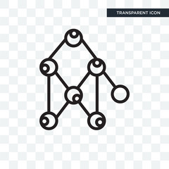 Molecule vector icon isolated on transparent background, Molecule logo design