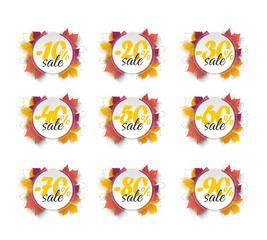 Discount Sticker.Vector Illustration. Discount Offer Price Label, Vector Price Discount Symbol.