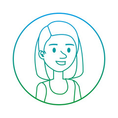 beautiful and young woman character