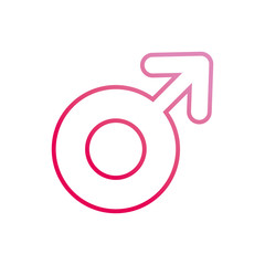 male gender symbol pictogram icon