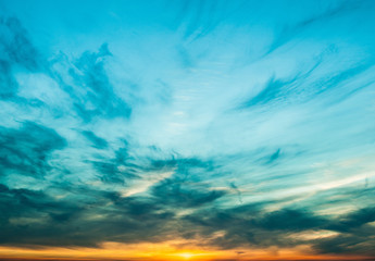Beautiful sunset. Cityscape sunset