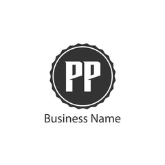 Initial Letter PP Logo Template Design