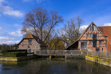 Fototapeta na wymiar Fürstbischöfliche Kornwassermühle zu Nienborg.