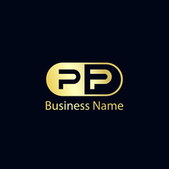 Initial Letter PP Logo Template Design