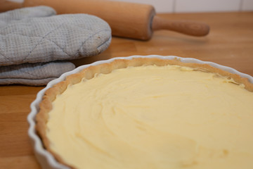 Pie and rolling pin