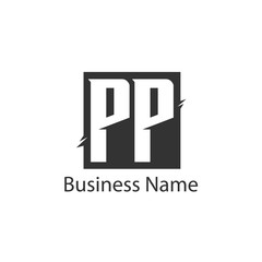 Initial Letter PP Logo Template Design