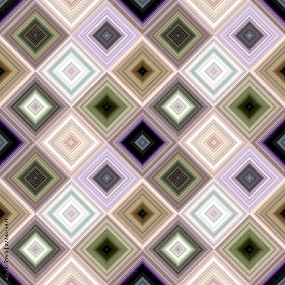 Poster colorful seamless abstract diagonal square mosaic tile pattern background - vector floor illustratio