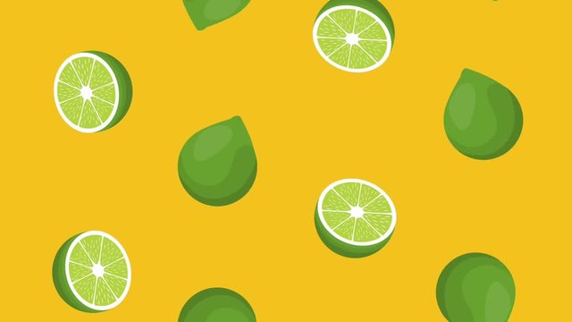 Fruits pattern background HD animation